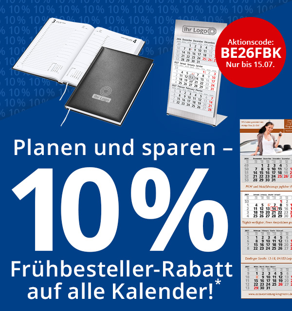  10% Rabatt auf alle Kalender!