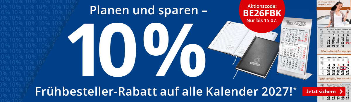  10% Rabatt auf alle Kalender!