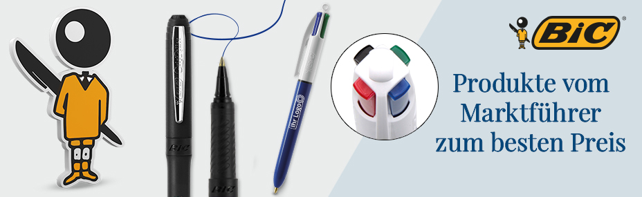 Werbeartikel von BiC bei online bestellen bei BETTMER – Erfolgreiche Werbeartikel