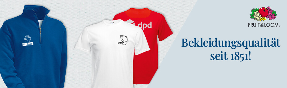 Werbeartikel von Fruit of the Loom online bestellen bei BETTMER – Erfolgreiche Werbeartikel