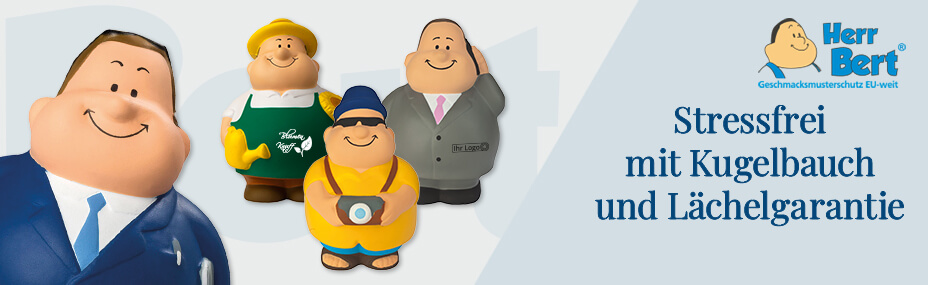 Werbeartikel von Herr Bert online bestellen bei BETTMER – Erfolgreiche Werbeartikel