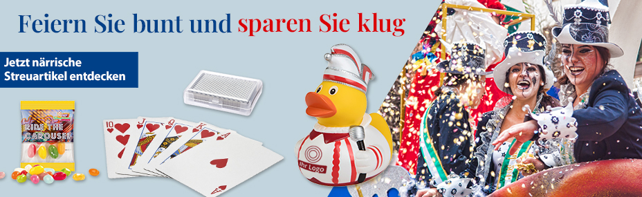 Karnevalsartikel bei BETTMER – Erfolgreiche Werbeartikel