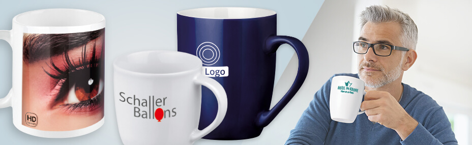 Tassen mit Logo bedruckt bei BETTMER – Erfolgreiche Werbeartikel
