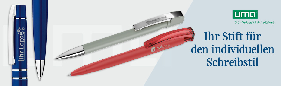 Kugelschreiber von UMA mit Logo bedrucken – Erfolgreiche Werbeartikel