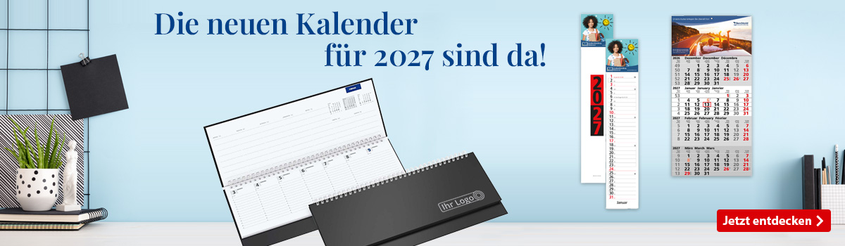 Die neuen Kalender für 2027 sind da! 