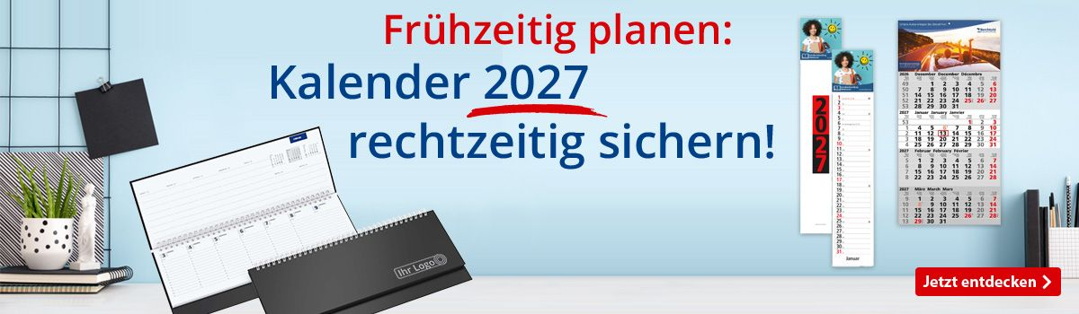  Jetzt Kalender 2027 rechtzeitig sichern!