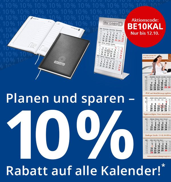  10% Rabatt auf alle Kalender sichern!