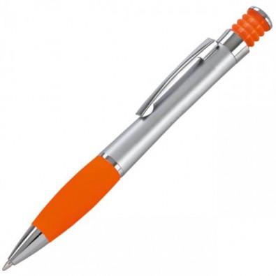 LANCE Druckkugelschreiber Nevada, Silber/Orange LANCE Druckkugelschreiber Nevada, Silber/Orange