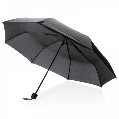 21" Schirm mit manueller Öffnung und Einkaufstasche, schwarz 21" Schirm mit manueller Öffnung und Einkaufstasche, schwarz