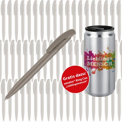 Werbeset SENATOR Kugelschreiber Nature Plus, 500-teilig, dunkelgrau Werbeset SENATOR Kugelschreiber Nature Plus, 500-teilig, dunkelgrau