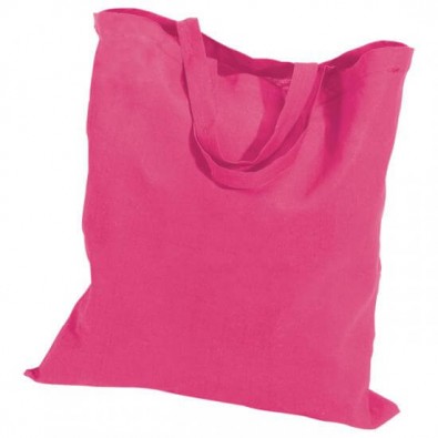 Baumwolltasche, kurze Henkel, Pink Baumwolltasche, kurze Henkel, Pink