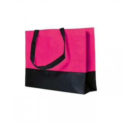 Joytex® Vlies-Umhängetasche, Pink/Schwarz Joytex® Vlies-Umhängetasche, Pink/Schwarz