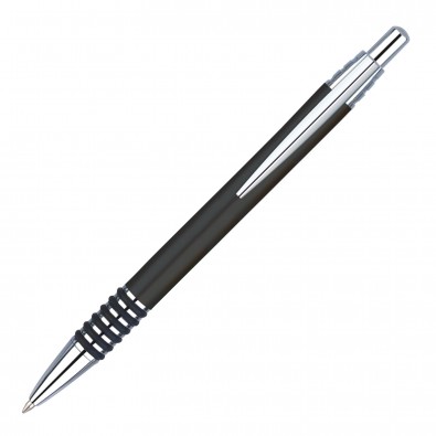 Metall-Kugelschreiber Rangun, Schwarz Metall-Kugelschreiber Rangun, Schwarz