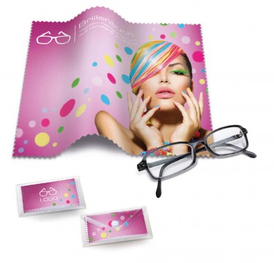 Polyclean Microfasertuch 18 x 18 cm im Etui, Bunt Polyclean Microfasertuch 18 x 18 cm im Etui, Bunt