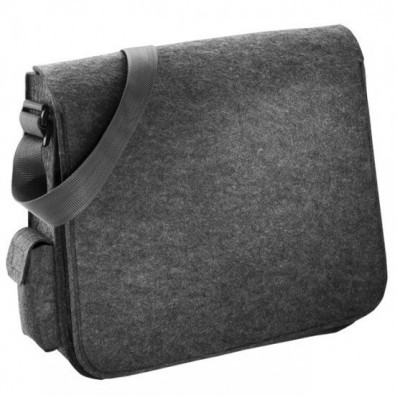 Shoulderbag aus Filz, Dunkelgrau Shoulderbag aus Filz, Dunkelgrau