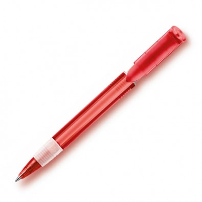 Kugelschreiber Genua, Rot/Transparent Kugelschreiber Genua, Rot/Transparent