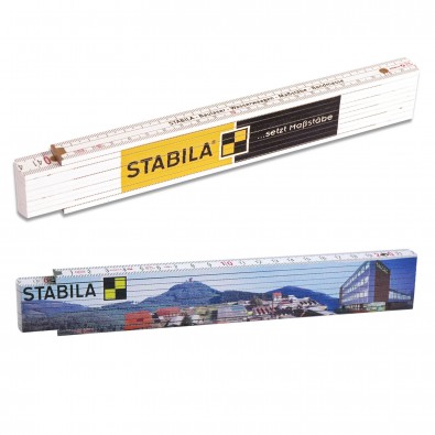 Original Stabila Handwerkermaßstab 400er Serie, Weiß Original Stabila Handwerkermaßstab 400er Serie, Weiß
