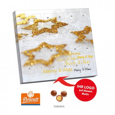 Brandt XS Adventskalender, Goldsterne Brandt XS Adventskalender, Goldsterne