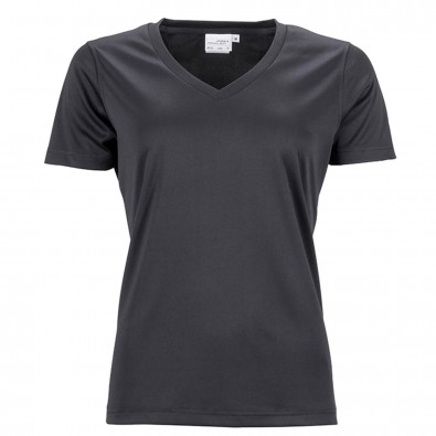 Original James Nicholson Damen Funktions T-Shirt Active, Black, XS Original James Nicholson Damen Funktions T-Shirt Active, Black, XS