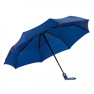 Automatik Windproof Taschenschirm mit farbigem Griff, Marineblau Automatik Windproof Taschenschirm mit farbigem Griff, Marineblau
