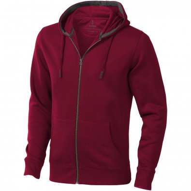 ELEVATE Herren Kapuzensweatjacke Arora, bordeaux, XXL ELEVATE Herren Kapuzensweatjacke Arora, bordeaux, XXL