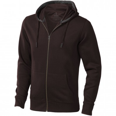 ELEVATE Herren Kapuzensweatjacke Arora, braun, XL ELEVATE Herren Kapuzensweatjacke Arora, braun, XL