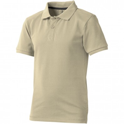 ELEVATE Kinder Poloshirt Calgary, khaki, 104 ELEVATE Kinder Poloshirt Calgary, khaki, 104