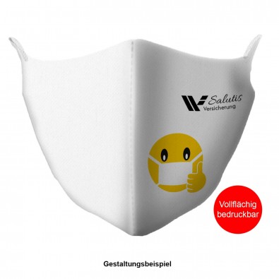 CreaMask individuelle Gesichtsmaske, weiß, inkl. mehrfarbigem Druck CreaMask individuelle Gesichtsmaske, weiß, inkl. mehrfarbigem Druck