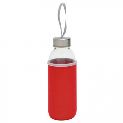 Glas-Flasche TAKE WELL, rot Glas-Flasche TAKE WELL, rot