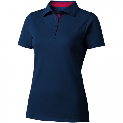 Hacker Poloshirt für Damen, navy,rot, M Hacker Poloshirt für Damen, navy,rot, M