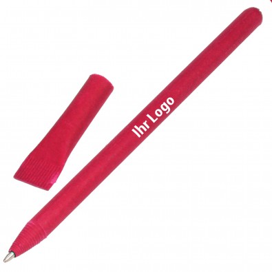 Kugelschreiber aus Papier, rot Kugelschreiber aus Papier, rot