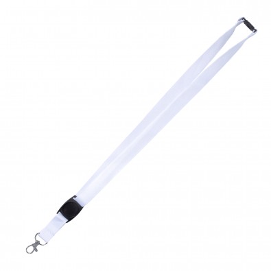 Lanyard, weiß inkl. Doming Lanyard, weiß inkl. Doming