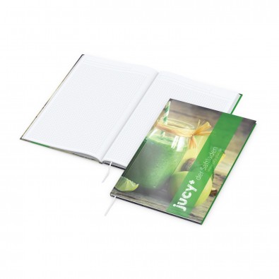 Memo-Book A4 Bestseller, 4C-Digital, gloss-individuell Memo-Book A4 Bestseller, 4C-Digital, gloss-individuell