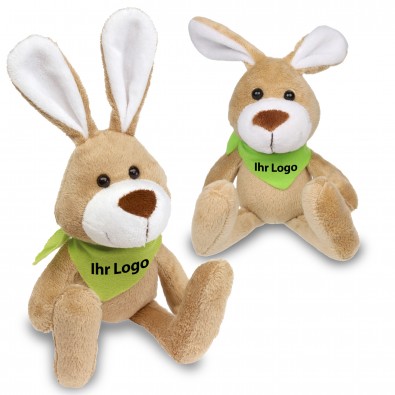 Plüsch-Tiere Fluffy Hase Halstuch Grün, Hase, Halstuch grün Plüsch-Tiere Fluffy Hase Halstuch Grün, Hase, Halstuch grün
