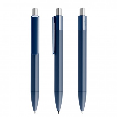 prodir® Kugelschreiber DS4 PMM Push, dunkelblau/silber satiniert prodir® Kugelschreiber DS4 PMM Push, dunkelblau/silber satiniert