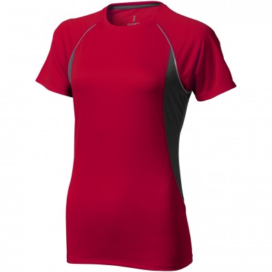 ELEVATE Damen T-Shirt Quebec cool fit, rot,anthrazit, XXL ELEVATE Damen T-Shirt Quebec cool fit, rot,anthrazit, XXL