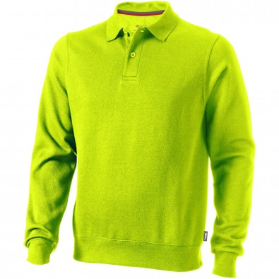 Referee Polo Sweatshirt unisex, apfelgrün, XL Referee Polo Sweatshirt unisex, apfelgrün, XL