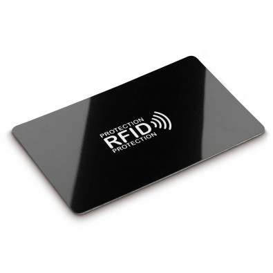 RFID Anti Skim Karte, schwarz/weiß RFID Anti Skim Karte, schwarz/weiß