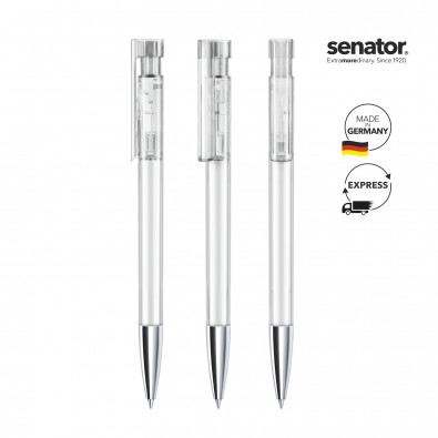 senator® Druckkugelschreiber Liberty Clear MTT, weiß senator® Druckkugelschreiber Liberty Clear MTT, weiß
