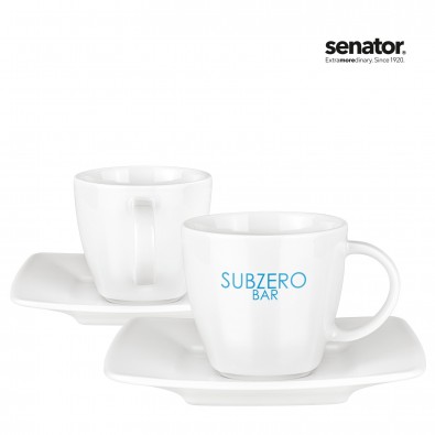 SENATOR Maxim Espresso Duo Porzellanset 4-teilig, weiß SENATOR Maxim Espresso Duo Porzellanset 4-teilig, weiß