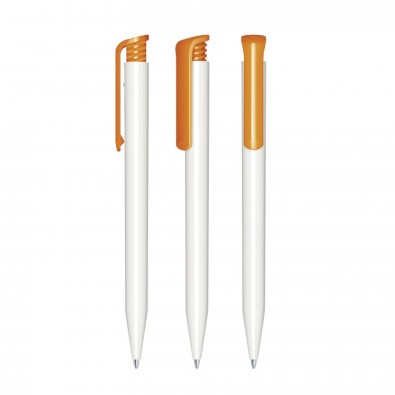 senator® Druckkugelschreiber Super Hit Polished Basic, weiß,orange 151 senator® Druckkugelschreiber Super Hit Polished Basic, weiß,orange 151