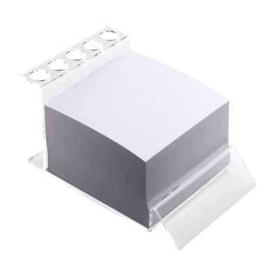 Stifthalter mit Notizblock REFLECTS-DUDLEY, transparent Stifthalter mit Notizblock REFLECTS-DUDLEY, transparent
