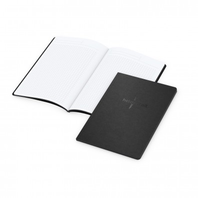 Tablet-Book A5 Bestseller Farbschnitt und Prägung in Schwarz Tablet-Book A5 Bestseller Farbschnitt und Prägung in Schwarz