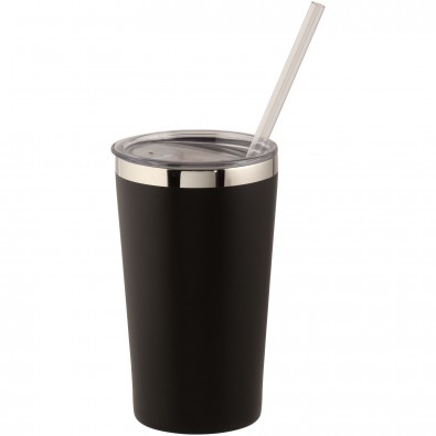 Thor 475 ml Kupfer-Vakuum Isolierbecher, schwarz Thor 475 ml Kupfer-Vakuum Isolierbecher, schwarz