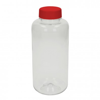 Trinkflasche "Refresh" klar-transparent 1,0 l, transparent/rot Trinkflasche "Refresh" klar-transparent 1,0 l, transparent/rot
