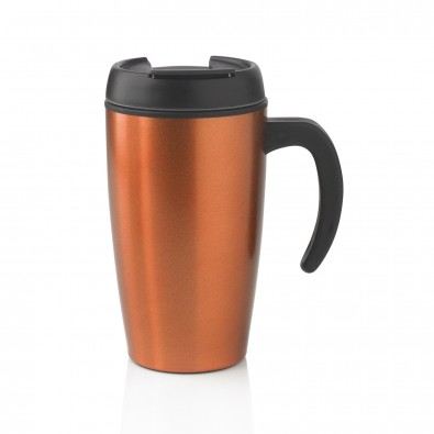 Urban Becher, orange, orangeschwarz Urban Becher, orange, orangeschwarz