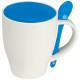 Porzellantasse mit Löffel, 250 ml, blau Porzellantasse mit Löffel, 250 ml, blau