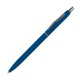 Schlanker, gummierter Kugelschreiber, blau Schlanker, gummierter Kugelschreiber, blau