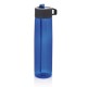 Tritan Trinkflasche mit Strohhalm, blau,grau Tritan Trinkflasche mit Strohhalm, blau,grau
