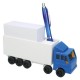 Zettelbox mit Stifteköcher LKW, Blau/Weiß Zettelbox mit Stifteköcher LKW, Blau/Weiß